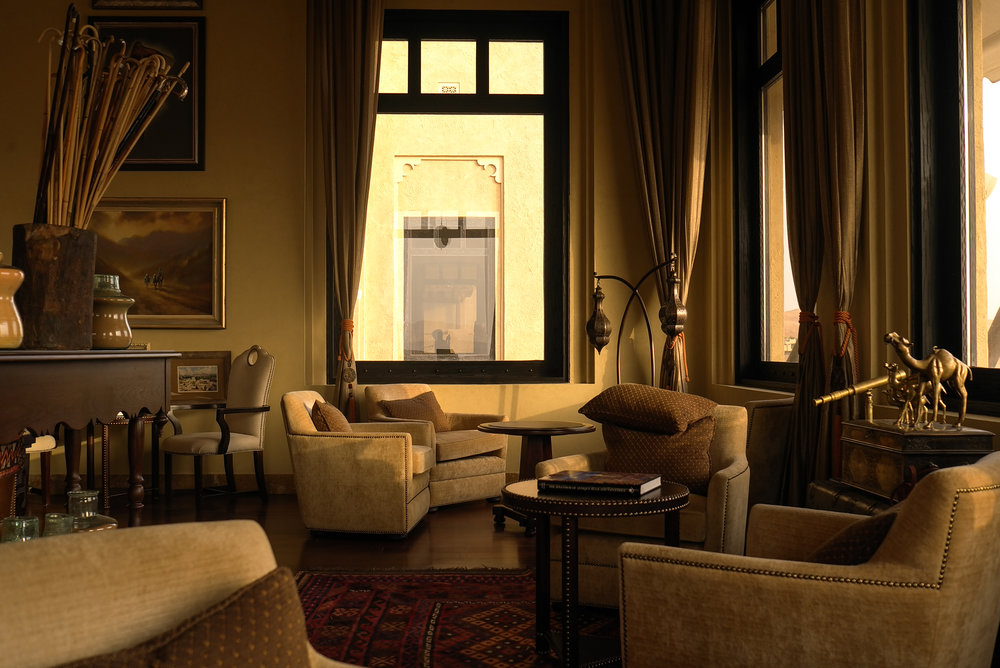 Coffee lounge in the Qasr al Sarab hotel